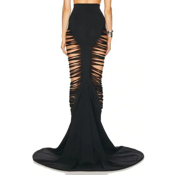 Rick Owens Tanja Skirt in Black Maxi - Picture 4 of 5